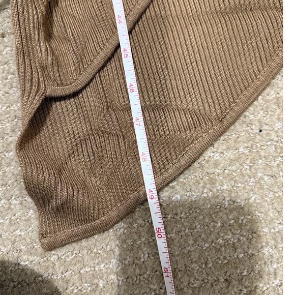 NWT Fashion Nova Tamara Camel Ribbed Knit Sweater Maxi Bodycon Dress Size XL - Picture 16 of 16